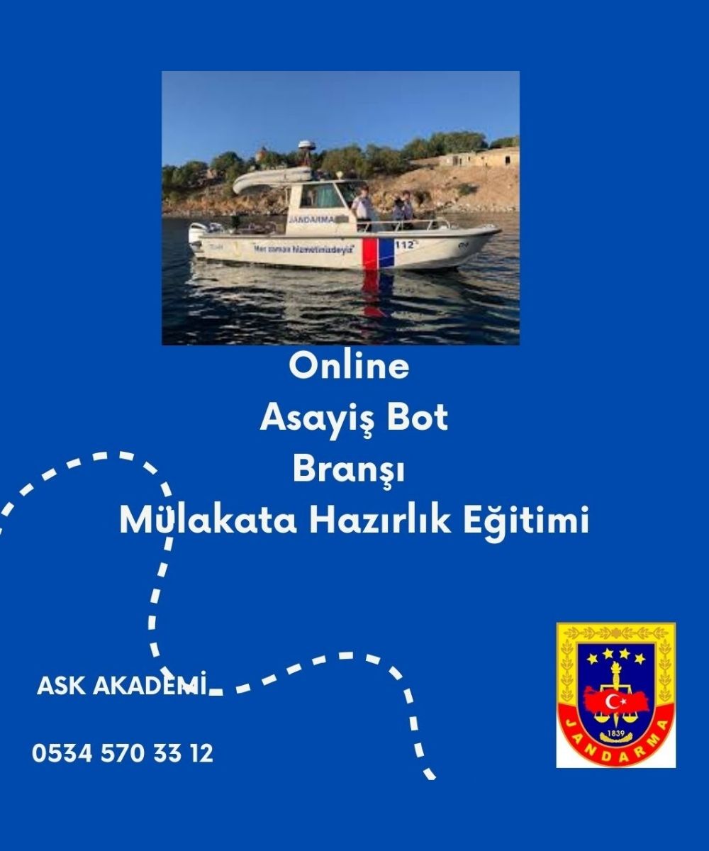 Asayiş Bot Branşı Jandarma Mülakata Hazırlık Eğitimi