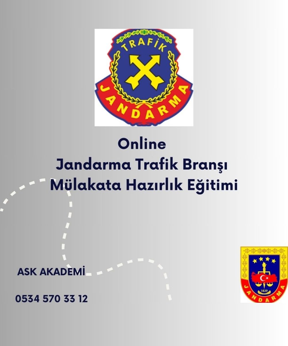 Trafik Branşı Jandarma Mülakata Hazırlık Eğitimi